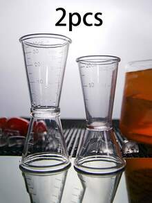 1pc Transparent Plastic Double-Head Measuring Cup, Plastic Double Clip Tool, Double-Head Clamp Set, Party Beverage Measuring Cup Kitchen Tool Kit, Measuring Cup, Double-Head Measuring Cup, Beverage Mixing Tool, Kitchen Tool, Perfect For Making Fancy Drinks, Mixing Various Beverages, Suitable For Daily Use, Kitchen, Restaurant, Party, Wedding, Birthday Party, Housewarming, Christmas - View 13