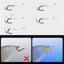 10 chiếc/hộp Lưỡi câu cá thép cacbon cao cấp, lưỡi câu kiểu Nhật Iseama bố mẹ - con cái, dụng cụ câu cá chống trượt - Nhiều màu - Xem 2