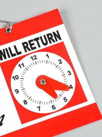 Biển hiệu cửa hàng ngoài trời, Biển chào mừng, Bảng thông báo công tắc, Móc treo cửa bằng nhựa, Thời gian trả hàng, Đồng hồ, Giờ mở cửa