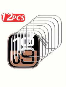 12片装全新透明TPU软膜，适用于 Series 10/Ultra/SE/8/7/6/5/4/3/2/1，尺寸：38/40/41/42/44/45/49毫米 - 無色 - 查看 22
