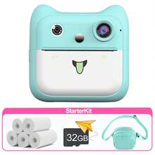 Children's Instant Print Camera 1080P HD 2.4-Inch Screen Instant Photo Printing Portable Toy With Roll Photo Paper Digital Camera Kids Gift Boys Girls Birthday Gift Other Children's Electronic Learning Toys Toy Camera Suitable For Teenagers Vlog Shooting, Photography, Video Recording And Webcam Use, Ideal Gift For New Year, Epiphany, Valentine's Day - Multicolor - View 17