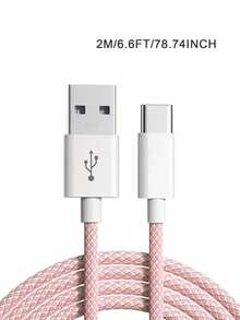2 pièces Câble de données USB A vers USB C, câble de charge super rapide de 60 W Type-C, câble de charge tressé en nylon USB C compatible avec Apple 17 16 15/Plus/Pro/Pro Max, S26 S25 S24 S23 S22 S21 S20 - Multicolore - Voir 20