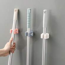 3 pezzi Ganci per mocio, Fermamocci, Supporti da parete per mocio e scopa, Clip di stoccaggio multifunzionali per bagno, cucina, giardino, forniture per la pulizia, utensili domestici, utensili da cucina, accessori per il bagno, organizer per spazzole, supporto per mocio - Multicolore - Visualizzare 3
