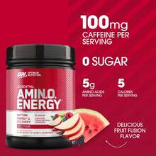 Optimum Nutrition Amino Energy - Pre Workout With Green Tea, BCAA, Amino Acids, Keto Friendly, Green Coffee Extract, 65 Servings (Packaging May Vary) - 水果融合 - 查看 2