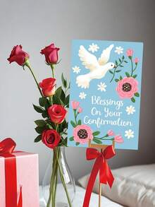 Bộ 4 thiệp/1 thiệp chúc mừng, thiệp rửa tội, thiệp cầu nguyện, thiệp chào mừng lễ rửa tội, thiệp lễ xác nhận đức tin, thiệp chúc mừng đám cưới, thiệp sinh nhật, thiệp tốt nghiệp, thiệp Ngày của Mẹ - Món quà hoàn hảo kèm phong bì cao cấp, kích thước 5.11in x 7.87in. - nhiều màu - Xem 3