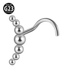 1 chiếc khuyên mũi bằng titan 20g đính đá CZ hình vít, kiểu hoa, không ren, dùng để giữ lỗ xỏ mũi, trang sức xỏ khuyên cơ thể. - Như thể hiện trong hình ảnh - Xem 22