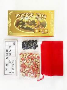 1件/2件套 宾果游戏互动派对游戏 双面数字卡片、国际象棋、家庭聚会、轻便适合男孩、女孩和成人、拉斯维加斯风格互动派对宾果卡片、筹码、1-90号数字宾果棋子套装、BLOTO宾果国际象棋 - 彩色 - 查看 8