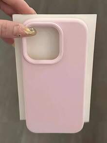 Minimalist Solid Color Soft Silicone Phone Case Compatible With IPhone 17 Pro Max, 16 Pro Max, 15/14 Pro Max/13 Pro, 12 Soft Shell, Anti-Fall Full Coverage - Multicolor - View 7
