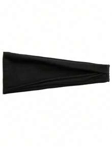 One Solid Color Sports Yoga Headband, Moisture-Wicking Elastic Headband, Suitable For Running And Fitness, Unisex, Autumn And Winter Women's Vacation Hair Accessory, Elegant Scarf-Style Headband, Soft And Comfortable. Summer Beach Hair Band Vacay Sweatband,Holiday,Travel - Multicolor - View 4