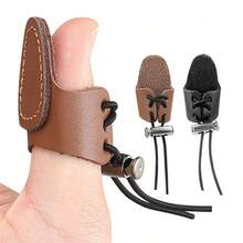 1 chiếc nhẫn da bảo vệ ngón cái dùng cho cung tên, cung cong, dùng khi săn bắn hoặc bắn súng. - nhiều màu - Xem 3