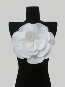 1件/包，多种颜色可选，热销大号四层3D立体布艺花朵贴花，褶皱手工串珠DIY服装配饰，适用于婚纱，长度：28厘米/11英寸，宽度：28厘米/11英寸 - A - 查看 4