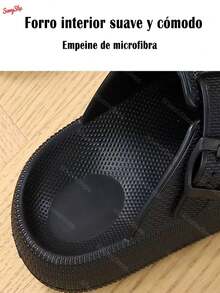 Sandalias cómodas para mujer suaves ligeras antideslizantes resistentes ideales para playa casa verano y uso diario informal - azul real - Ver 5