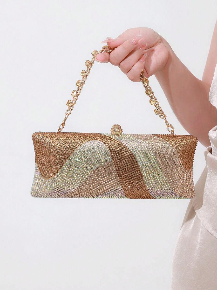 Sparkling Sequin Tote Bag, Dazzling And Charming, Elegant And Exquisite, Decorated With Rhinestones, A Captivating Handbag Suitable For Party Girls, Ladies And Women, The Perfect Choice For Parties, Weddings, Balls, Galas/Banquets, And An Excellent Gift For Women. This Party Bag Pairs Perfectly With Holiday Party Dresses, Evening Gowns, And Sequin Dresses.