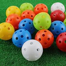 5pcs Lively Golf Practice Balls, Suitable For Training, Competition And Pets - Multicolor - View 1