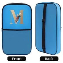 1 túi đựng bóng vợt, túi đựng bóng có họa tiết chữ cái đầu từ A đến Z, túi đựng bóng tennis màu đen, túi bảo vệ vợt có khóa kéo, túi đựng vợt, ba lô đựng bóng cho nữ, túi đựng vợt tennis. - Màu xanh lam - Xem 25