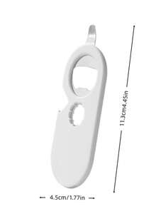 1/2pcs Multi-Function Bottle Opener Magnetic Refrigerator Sticker, Can Opener, Stainless Steel Jar Lid Remover - A - View 8