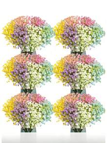 60 bông hoa giả sống động như thật - Bó hoa sao nhựa rực rỡ, thích hợp cho đám cưới, trang trí nhà cửa và văn phòng - Chống oxy hóa, nhiều màu sắc (Không bao gồm bình hoa), trang trí đám cưới, hoa sống động như thật, hoa giả lãng mạn chất lượng cao, thích hợp cho trang trí nhà cửa trong nhà, trang trí bàn tiệc cưới, lễ kỷ niệm, mùa xuân và mùa hè, thích hợp sử dụng trong nhà và ngoài trời. - Nhiều màu - Xem 10