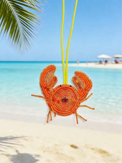 Bộ sưu tập "Bãi biển mùa hè" hoàn toàn mới: Móc khóa và phụ kiện túi xách thêu tay hình tôm hùm và cua dễ thương. Thích hợp để trang trí nhiều loại túi xách, ba lô và phụ kiện treo.