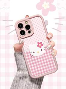 SANRIO 1个兼容加厚软硅胶保护壳，适用于苹果17 Air，防摔防滑，新款大耳朵狗卡通手机壳 - 粉色 - 查看 2