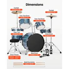 Strumenti musicali per bambini - Gravel blue 5-teilig - Visualizzare 2