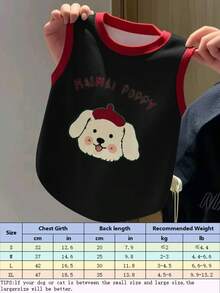 可爱宠物猫狗服装，狗狗用品，小型犬配件，柔软小型宠物服装套装，适合猫咪和幼犬，幼犬用品 - 黑色 - 查看 14