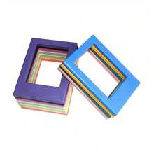 3/6/12pcs Magnetic Photo Frame With Fridge Magnets - Vertical 3-Inch Clear Photo Frame For Refrigerator, Door, Wall - Fashionable DIY Photo Display Storage - Multicolor - View 3