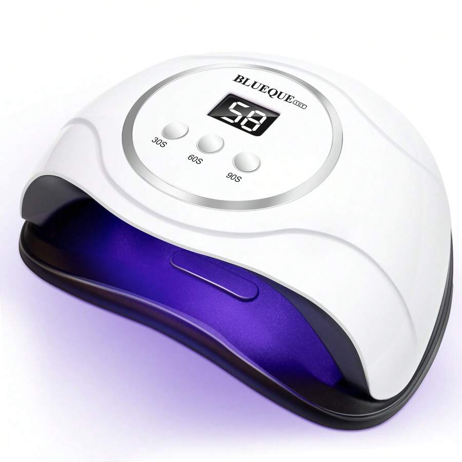 Christmas Nail Lamp, Professional UV LED Nail Dryer, Fast-Curing Gel Polishing Glue, Home Salon, Ghost Season Nail Design, Light Therapy Lamp - 白色 - 查看 1