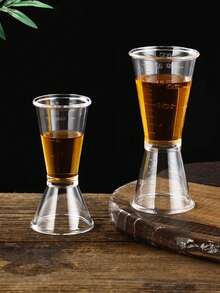 1pc Transparent Plastic Double-Head Measuring Cup, Plastic Double Clip Tool, Double-Head Clamp Set, Party Beverage Measuring Cup Kitchen Tool Kit, Measuring Cup, Double-Head Measuring Cup, Beverage Mixing Tool, Kitchen Tool, Perfect For Making Fancy Drinks, Mixing Various Beverages, Suitable For Daily Use, Kitchen, Restaurant, Party, Wedding, Birthday Party, Housewarming, Christmas - View 4
