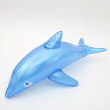 1pc Inflatable Shark Shaped Water Floating Device, Perfect Summer Gift For Swimming Pool And Beach Party, Floating Lounger For Swimming Pool And Beach Relaxation, Pool Inflatable, Beach Essentials, Pool Float - Black - View 8
