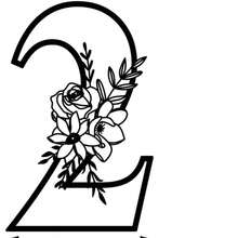 1件亚克力花卉数字装饰品，可定制数字设计，墙面装饰，房间装饰，家居装饰，户外墙面装饰，卧室装饰，墙面牌匾，庭院花园装饰，客厅装饰，乔迁礼物，艺术墙，花卉/数字牌匾，婚礼装饰，生日礼物 - 彩色 - 查看 3