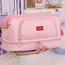 新款时尚双层保护铅笔盒，多功能大容量铅笔盒，经久耐用，空间宽敞，男女皆宜。这款大容量文具包拥有多个隔层，是学生返校的理想之选，也可用于整理办公用品、学习用品和化妆品——是送给青少年、男士和女士的完美礼物。 - 彩色 - 查看 17