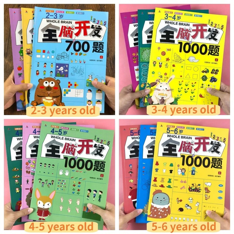 1 Cuốn sách gồm 700-1000 câu hỏi giúp phát triển tư duy toàn diện (theo kiểu ngẫu nhiên), phù hợp cho cả bé trai và bé gái, giúp rèn luyện sự tập trung, giáo dục sớm, phát triển trí tuệ, quà tặng văn phòng phẩm ngày lễ, chuẩn bị năm học mới, giáo dục gia đình. - Nhiều màu - Xem 1
