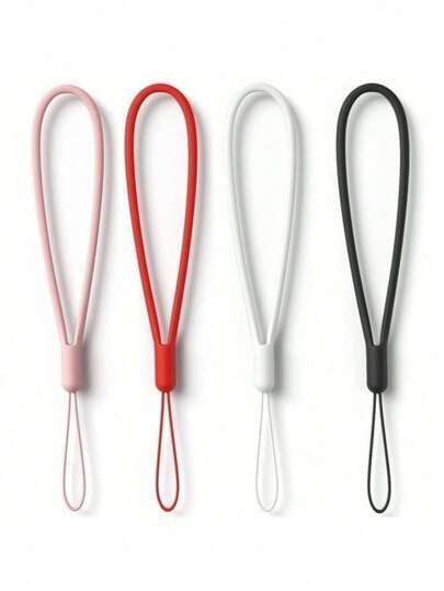 Dây đeo silicon lỏng màu trơn chống thất lạc, dây đeo ốp điện thoại, dây đeo ba lô, dây đeo hộp tai nghe.