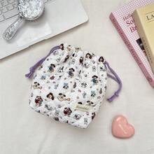 A Cute Quilted Cotton Camera Pouch Suitable For CCD And Instant Cameras. This Soft Pouch Features Anti-Drop And Dust-Proof Functions, With A Compact Design That Is Ideal For Various Occasions Such As Home Use, Travel, Vacation, And School. - Multicolor - View 14