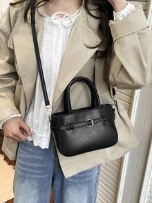 Una bolsa de mujer tipo bandolera con estilo retro, sencilla pero sofisticada, un nuevo modelo exquisito y clásico del 2026 - Multicolor - Ver 7
