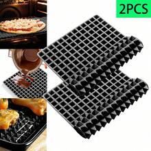 1/2 tấm lót nướng hình chóp bằng silicon chống dính, thích hợp để nướng bánh, sử dụng trong lò vi sóng và làm bánh ngọt - Dễ vệ sinh và bền. - Xám - Xem 9