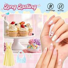 Beetles 6 Colors 7.5ml/0.25 Fl Oz Nail Polish Set - Love In Echo Quick Dry Spring Formula, Salon Long Lasting DIY Pastel Nail Art Gifts For Women - 6 Màu Butter Kiss - Xem 2