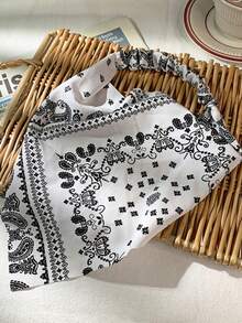 1pc Women's Fashion Paisley Print Headband, Sun Protection Sweat-Absorbing Elastic Headband, Suitable For Outdoor Sports, Street And Hip-Hop Style Women's Hair Accessories Beach Accessories Women Bandana Summer Outfits Summer Beach Hair Bands,Travel,Birthday - Multicolor - View 10