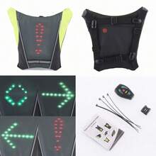 30颗LED反光背包夹，带遥控器，USB充电式闪光骑行背包夹，反光骑行背包夹 - 灰色 - 查看 10