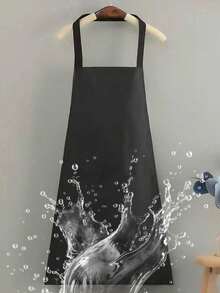 1 chiếc tạp dề chất lượng cao, thiết kế nhiều túi dung tích lớn, chống thấm nước và chống bám bẩn, yếm và dây đeo eo có thể điều chỉnh, phù hợp cho nhà bếp, dọn dẹp, tiệm làm tóc, quán cà phê, làm vườn, khách sạn, dịch vụ ăn uống. - đen - Xem 11