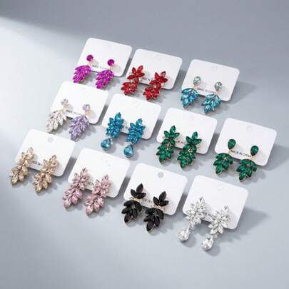 Pares de Brincos Femininos Para Festa Elegante e Delicados Kit 5 Pares De Brincos De Festa