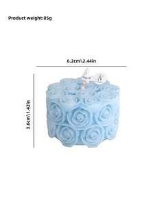 Nến thơm hình hoa hồng 3D - Món quà lãng mạn cho Ngày Valentine và đám cưới, Nến thơm làm từ sáp đậu nành, Trang trí nhà cửa và tiệc tùng. - Nến thơm hình trụ, hình hoa hồng - Xem 15