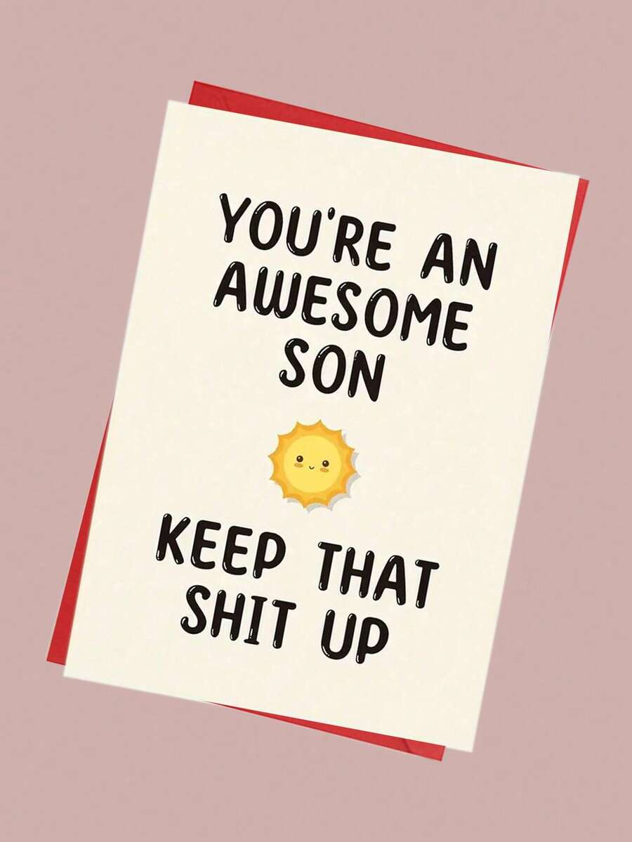 1张趣味贺卡，适合父母送给儿子作为生日礼物（颜色款式随机发送） - 送給孩子的賀卡 - 查看 1