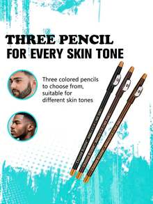 四件套胡须护理套装 | 1瓶胡须油 + 3支胡须造型笔，胡须油滋养修护，剃须后护理，持久留香 | 软化顺滑，造型笔三种色号（黑色/棕色/深棕色）| 适合所有肤色 - 鬍鬚油+鬍鬚描線筆 - 查看 5