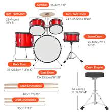 Kids Musical Instruments - Red 5-teilig - View 10