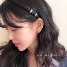 パールUピン 後ろ髪おしゃれ 新中式ヘアアクセサリー 高級感ヘアピン - ダイヤモンドの入っていない小さな丸いバックル - チェックする 2