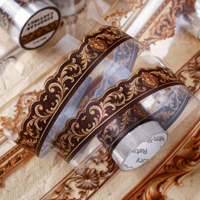 1 Cuộn/Túi Băng Dính, Dòng Khắc Châu Âu, Băng Dính Phong Cảnh Cổ Điển Viền Viền, Vật Dụng Làm Sổ Lưu Niệm và Phụ Kiện Sổ Tay, Dùng Để Trang Trí Thiệp, Khung Ảnh, Máy Tính, Ốp Điện Thoại, Cốc Nước, Tạp Chí Cũ, Hộp Bút Chì, Vali, Nhãn Dán Trang Trí Máy Tính Để Bàn, Nhãn Dán Mùa tựu Trường, Nhãn Dán Vui Nhạy Đồ Dùng Học Tập, Nhãn Dán Kindle/Máy Tính Xô