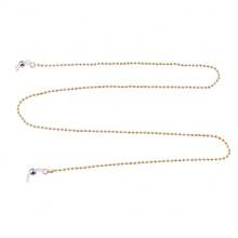 2/3pcs/Set Cute Minimalist Metal Ball Eyeglass Chain, Fashion Eyeglass Chain For Women And Girls, Travel Eyeglass Chain - Gold - View 5