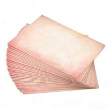New Blank A4 Double-Sided Letter Paper, DIY Handwriting, Scrapbooking, Vintage Printing Paper - Pink Material Paper - View 2