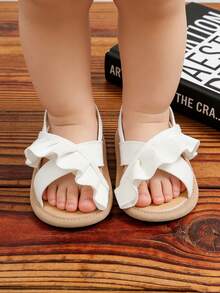 Toddler Girls' Summer Sandals, Outdoor Walking Shoes For Infants And Toddlers - White - View 6
